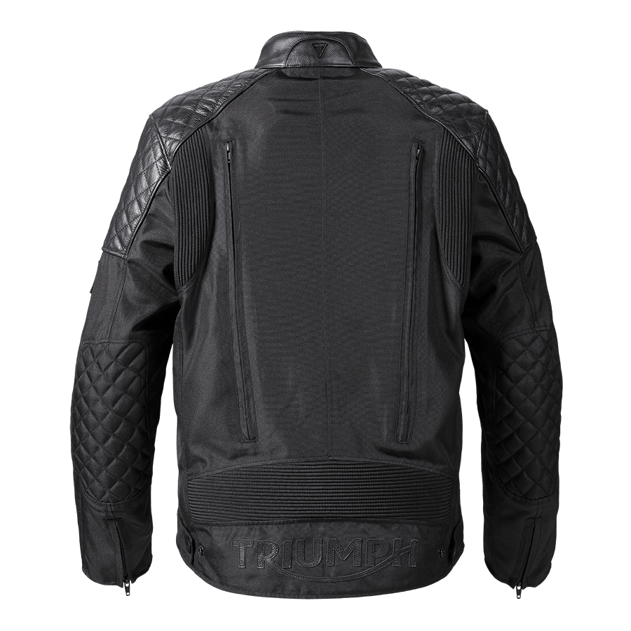 Men's Braddan Air Race Jacket in Black & Gold | Motorcycle Clothing